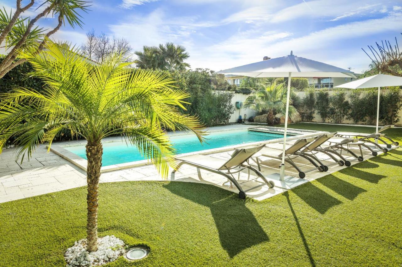 Villa Montfleuri, Vieille Ville A Pieds, Vue Mer, Piscine, 8 Pers Sainte-Maxime Exteriör bild