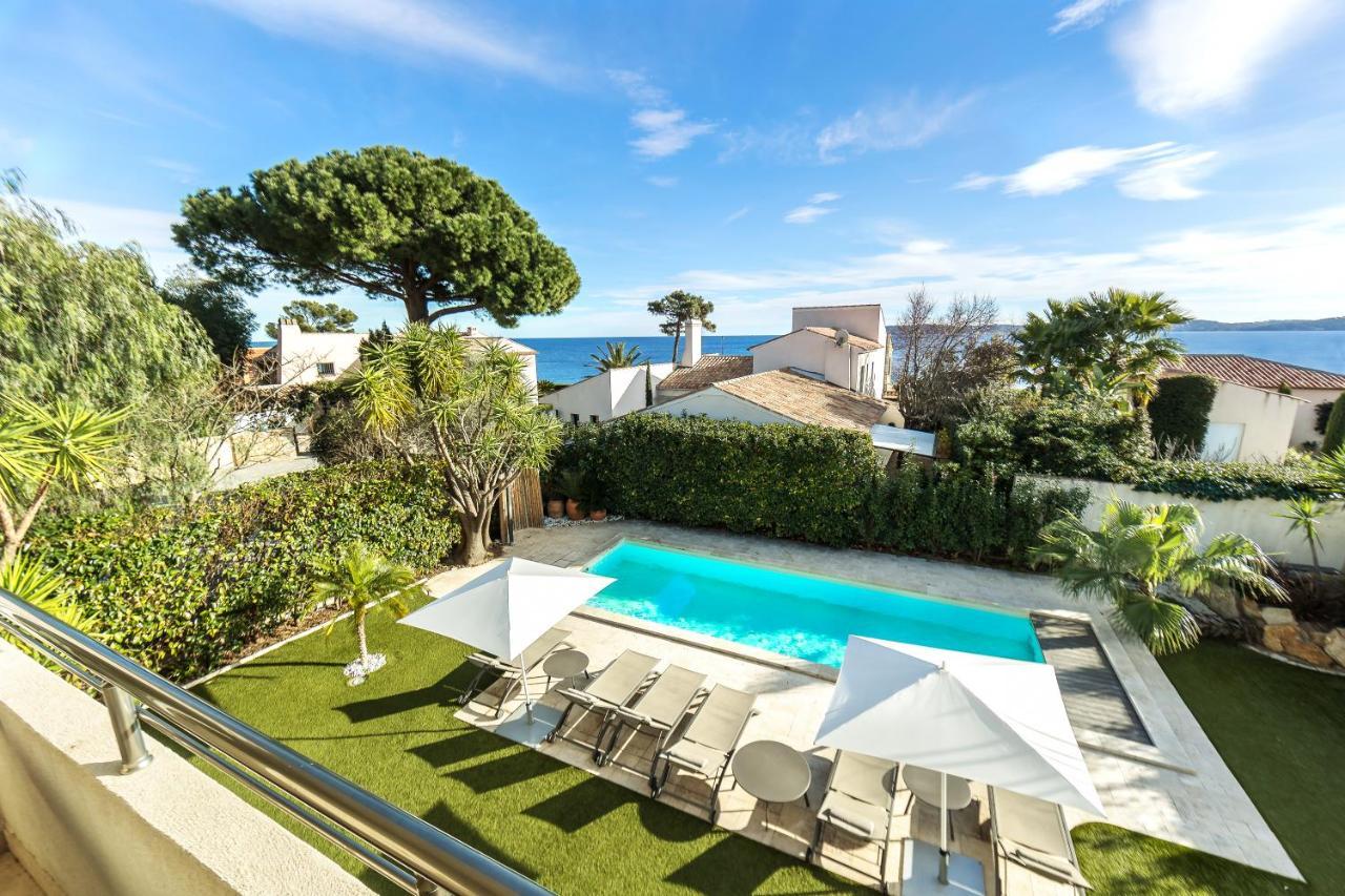 Villa Montfleuri, Vieille Ville A Pieds, Vue Mer, Piscine, 8 Pers Sainte-Maxime Exteriör bild